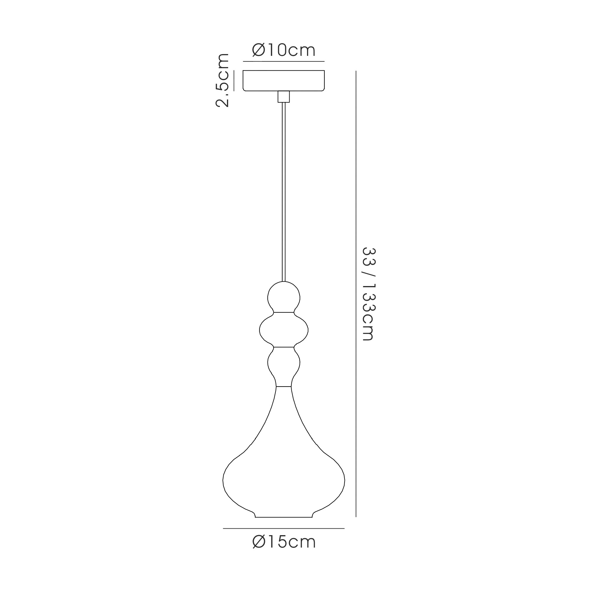 Reese Ceiling Lights Deco Single Pendant